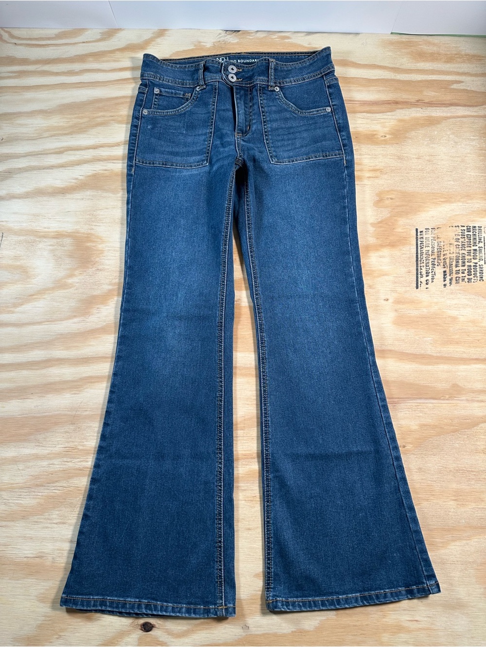 No Boundaries Dark Blue Flare Jeans